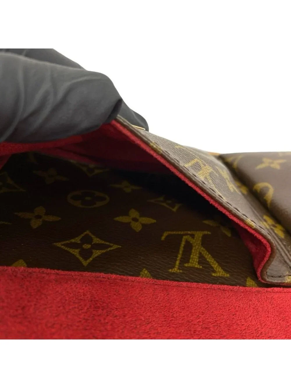 Louis Vuitton Viva-Cite MM Monogram Leather Shoulder Bag Brown